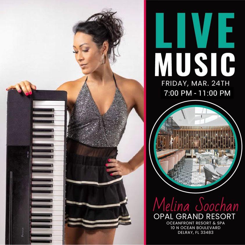 Melina Soochan Performing at Opal Grand Oceanfront Resort & Spa