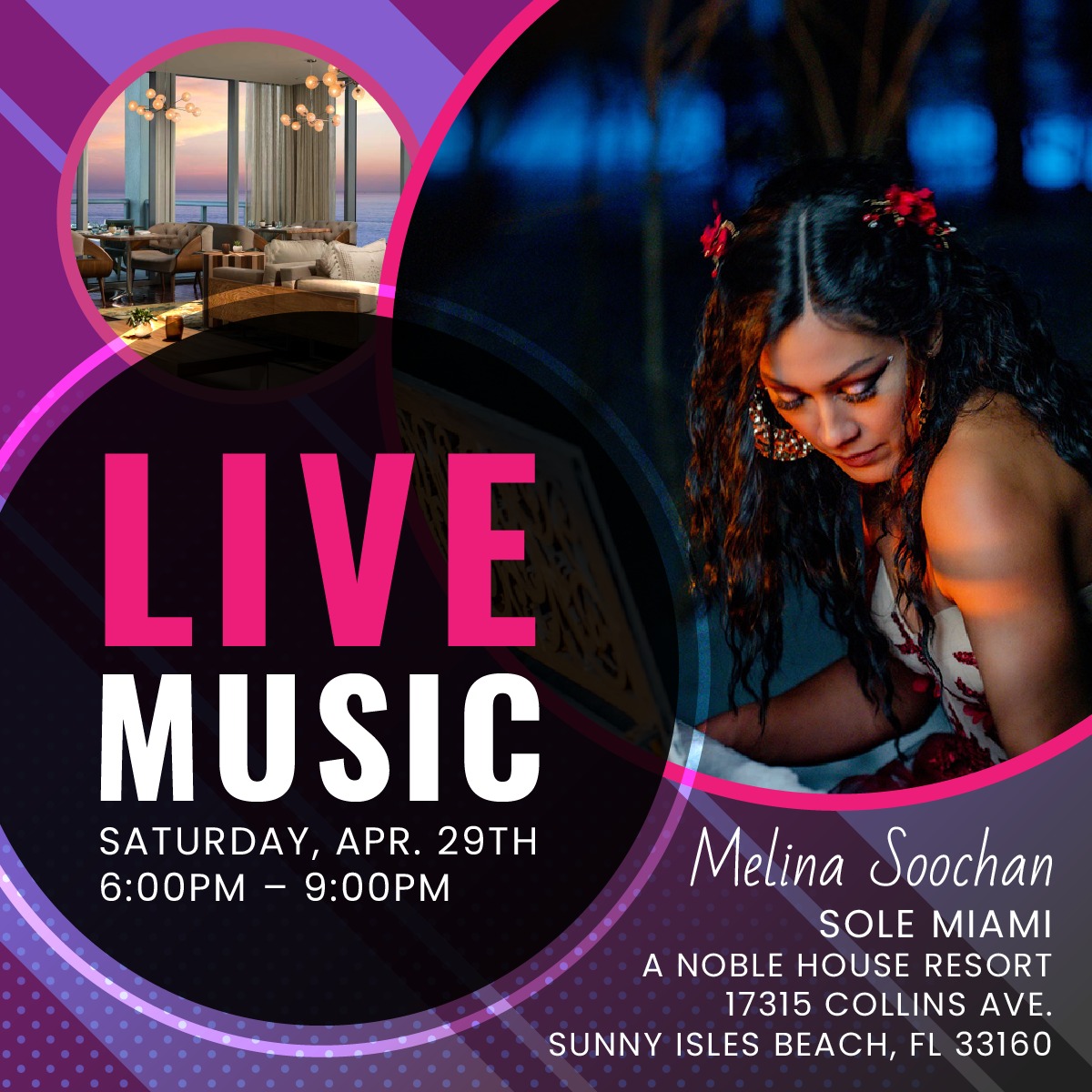 Read more about the article Melina Soochan performing live at Sole Miami